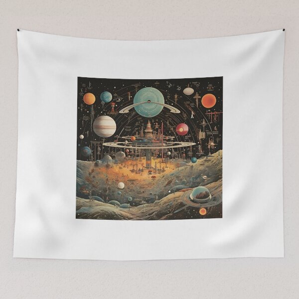 Item preview, Vintage Space Collage designed and sold by Shirtastically.