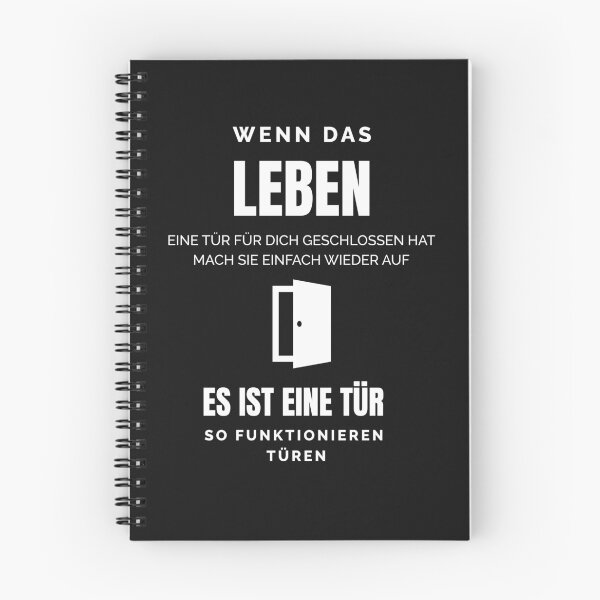 Item preview,  If life has closed a door for you, just open it again. Design with funny saying in German designed and sold by Pflugart.