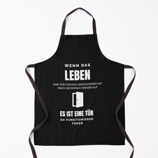 Item preview, If life has closed a door for you, just open it again. Design with funny saying in German designed and sold by Pflugart.