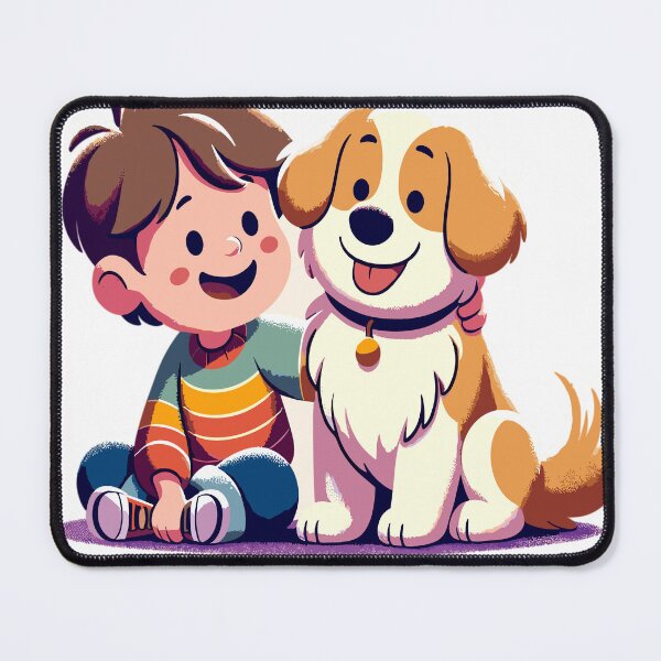 Item preview, Dog and child designed and sold by LongIslandDesgn.