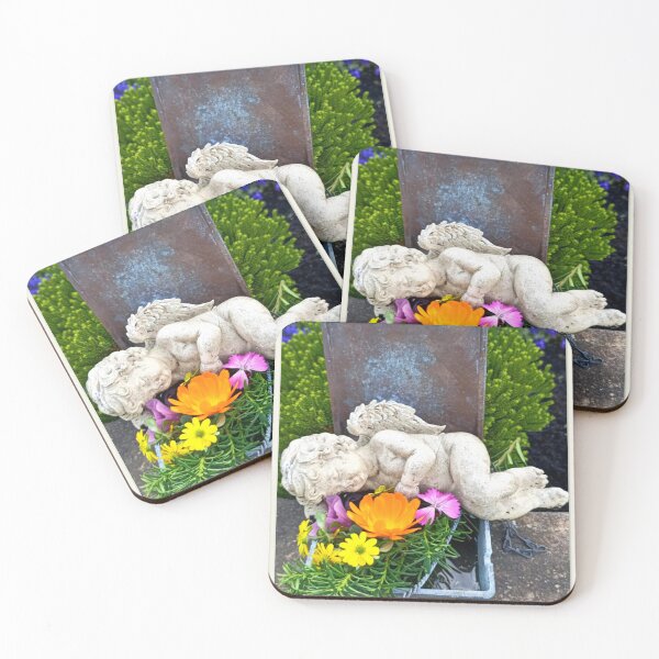 Item preview, Holy Water Reservoir with Flowers and Angel designed and sold by angel1.
