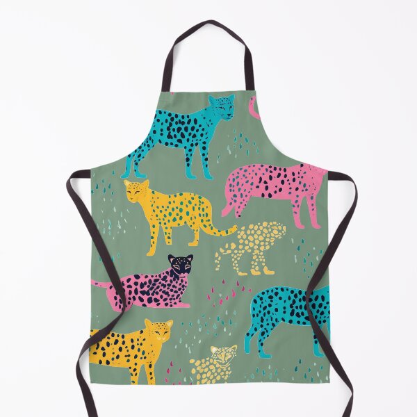 Item preview, Vibrant Jungle Cats: Colorful Leopard Patterns on Pastel Green designed and sold by 21 Dragonflies.