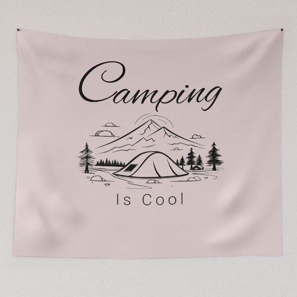 Item preview, Camping is cool – Solo traveler – Brave wilderness – Strange wilderness – Wilderness first aid – Wilderness therapy – Wilderness tour – Wilderness island. designed and sold by JansenGS.