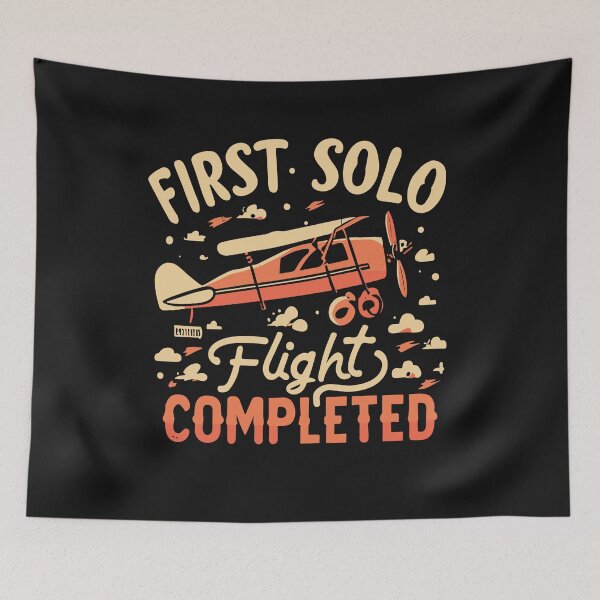 Item preview, First Solo Flight - Plane Aircraft Pilot Flight designed and sold by Pitchou07.