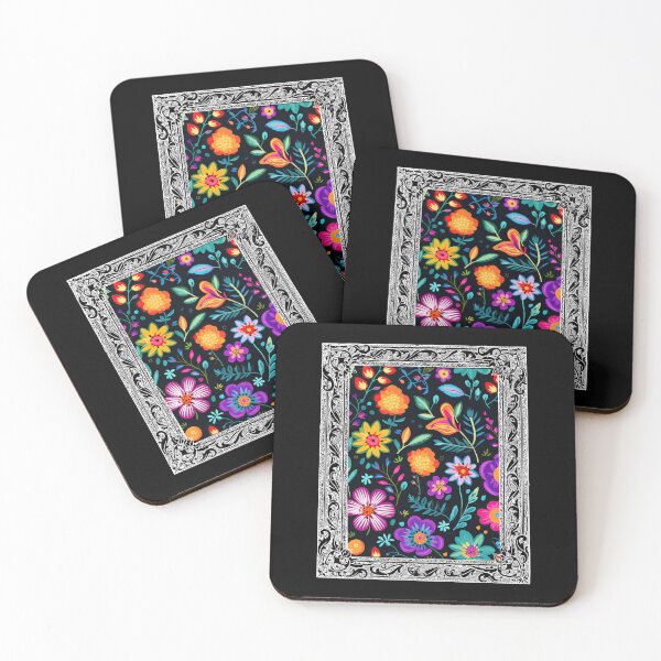 Item preview, Mexican Floral Pattern Colorful Flowers In A Frame 7 designed and sold by elvisg03.