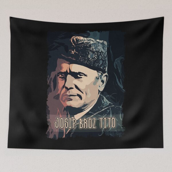 Item preview, Josip Broz Tito the President of Yugoslavia SFRJ Abstract Color illustration designed and sold by Naumovski.