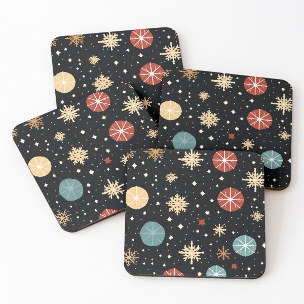 Item preview, Christmas Patterns - Colorful Neon Christmas Snow designed and sold by Master-Print.