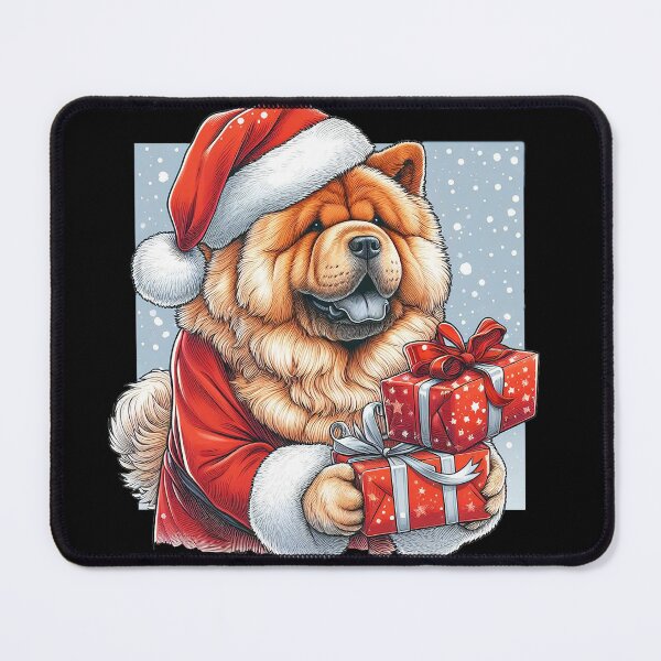 Item preview, Santa ChowChow Comes Bearing Gifts designed and sold by Scandinavian-Ai.