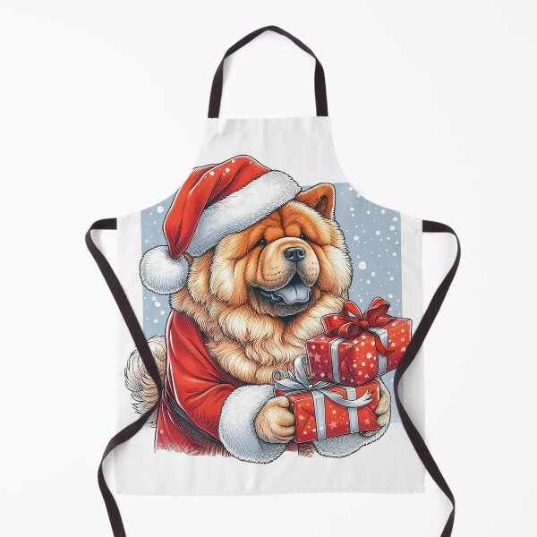 Item preview, Santa ChowChow Comes Bearing Gifts designed and sold by Scandinavian-Ai.