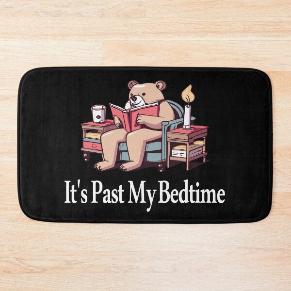 Item preview, It's Past My Bedtime Bear Taking a Nap Next to Books designed and sold by Beauti-artist.