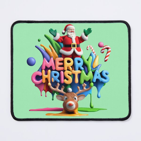 Item preview, Santa's Reindeer Crew - Festive Holiday Artwork designed and sold by Emaga Digital Studio.