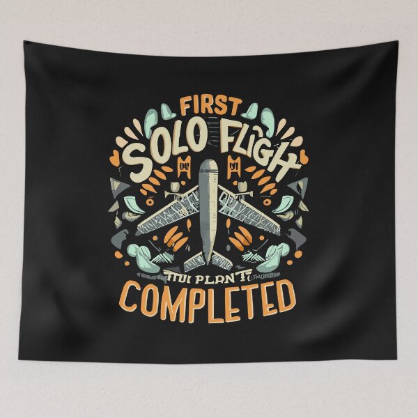 Item preview, First Solo Flight - Plane Aircraft Pilot Flight designed and sold by Pitchou07.