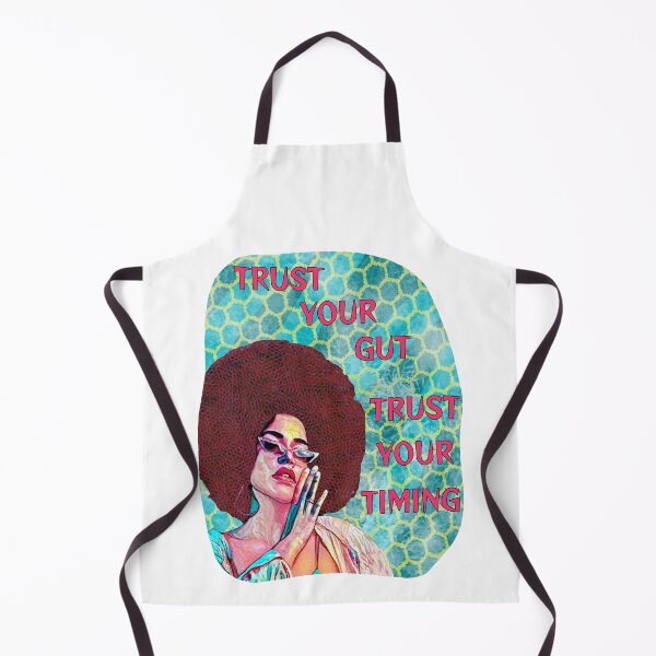 Item preview, Black Feminist Quote - Trust Your Gut Trust Your Timing designed and sold by LethalPixieDust.
