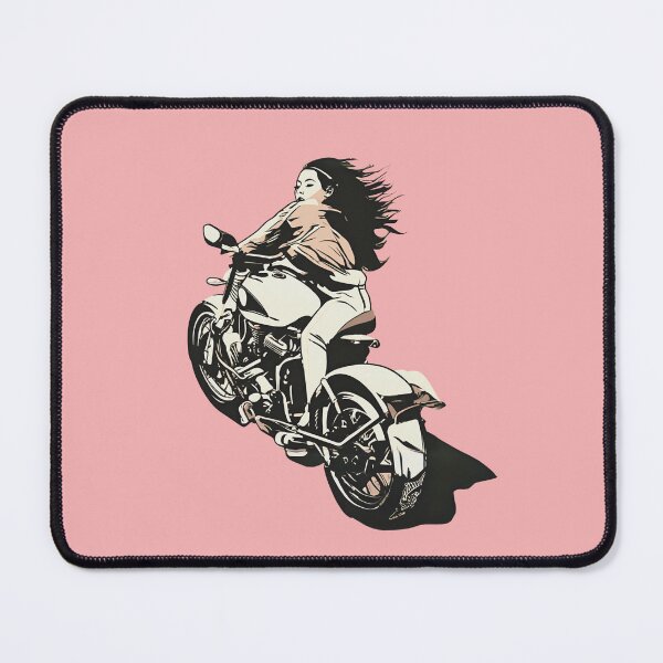 Item preview, monotone biker girl designed and sold by VieBelieve.