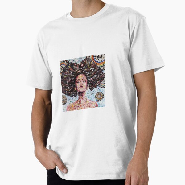 Portrait Art abstrait Peinture acrylique Alsace Tradition France Strasbourg T-shirt premium