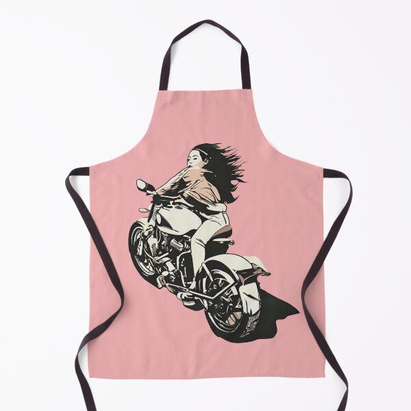 Item preview, monotone biker girl designed and sold by VieBelieve.