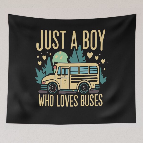 Item preview, Kids School Bus Costume Just a Boy who loves Buses designed and sold by Pitchou07.