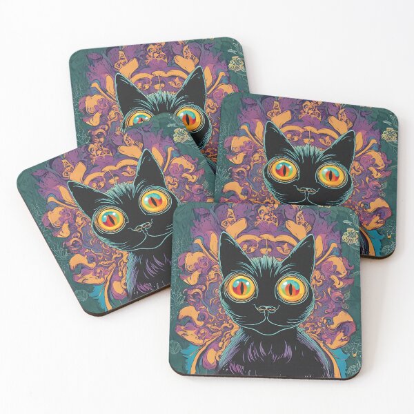 Item preview, psychedelic illusion Black Cat LSD designed and sold by Catophile.