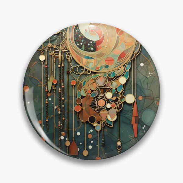 Item preview, Art Nouveau-inspired pendant  designed and sold by Whimsicalhub.