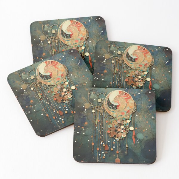 Item preview, Art Nouveau-inspired pendant  designed and sold by Whimsicalhub.