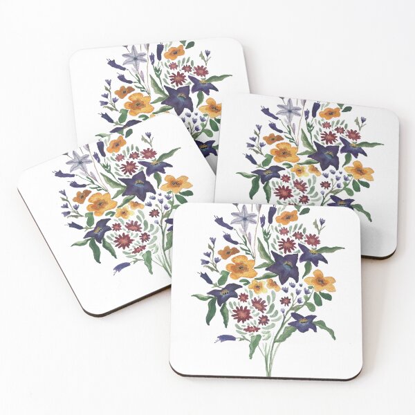 Item preview, Bold Bouquet In White designed and sold by PaintedRoom.