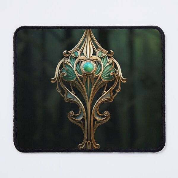 Item preview, Art Nouveau-inspired pendant designed and sold by Whimsicalhub.