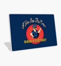 If You See The Cops Warn A Brother Laptop Skin