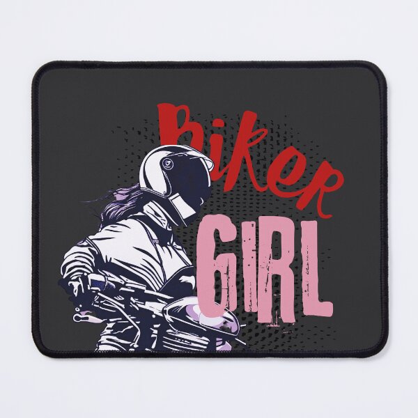 Item preview, Retro motorcycle biker girl designed and sold by VieBelieve.
