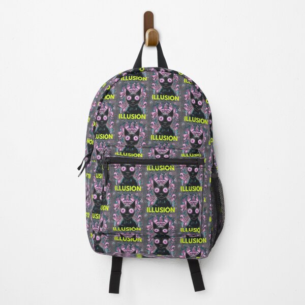 Item preview, psychedelics illusion Black Cat LSD Aesthetic vaporewave designed and sold by Catophile.