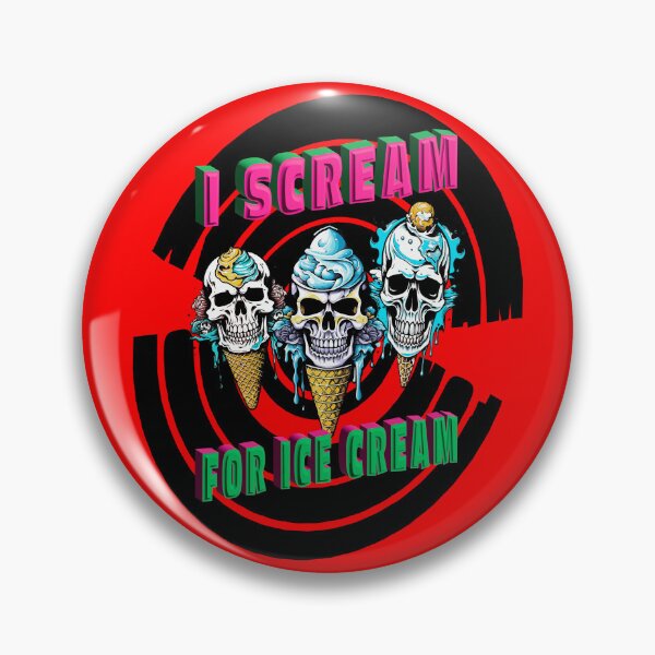 Item preview, I Scream For Ice Cream - Black Background Pattern designed and sold by MegaDirt.