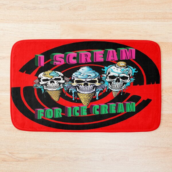 Item preview, I Scream For Ice Cream - Black Background Pattern designed and sold by MegaDirt.