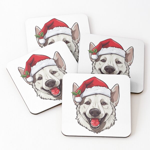 Item preview, Christmas German Shepherd - White designed and sold by wotsthis.