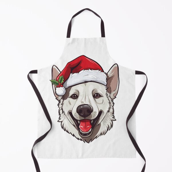 Item preview, Christmas German Shepherd - White designed and sold by wotsthis.