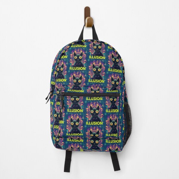 Item preview, psychedelics illusion Black Cat LSD trip colors designed and sold by Catophile.