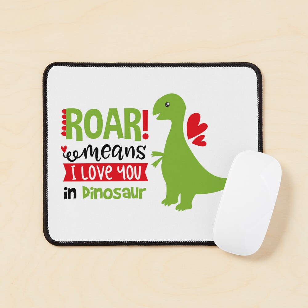 Roar means I love you in Dinosaur Pin by Lapeticrafter