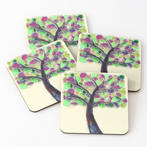 Item preview, Gumdrop Tree - Square designed and sold by Leslie Montgomery Art.