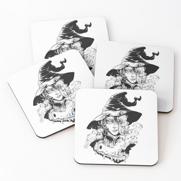 Item preview, Annoyed spooky beautiful witch and ghost cat designed and sold by mimacimoshop.