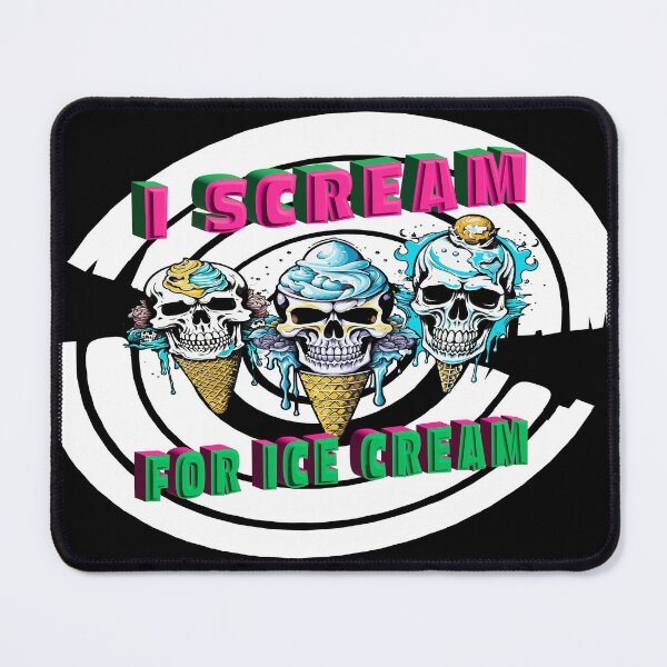 Item preview, I Scream For Ice Cream - White Background Pattern designed and sold by MegaDirt.