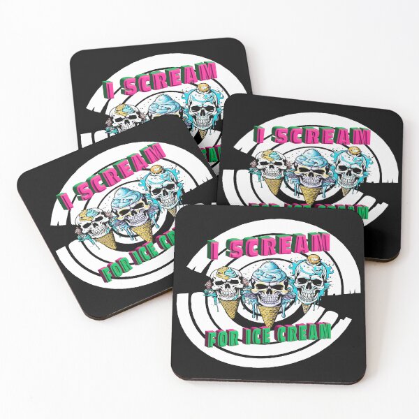 Item preview, I Scream For Ice Cream - White Background Pattern designed and sold by MegaDirt.