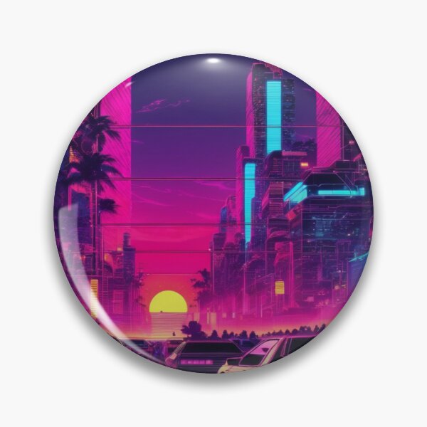 Item preview, Synthwave Sunset Traffic Jam designed and sold by UniqeDesign.