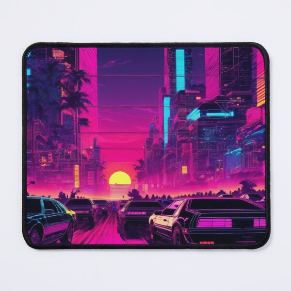 Item preview, Synthwave Sunset Traffic Jam designed and sold by UniqeDesign.