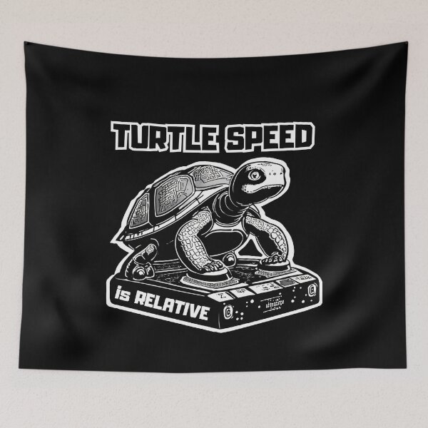 Item preview, Turtle Speed  is Relative, Funny Desing for Retro Game Enthusiasts designed and sold by ChudyART.