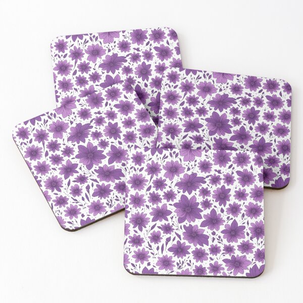 Item preview, Purple Flowers: Floral Pattern designed and sold by nexanova369.