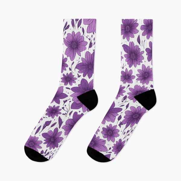 Item preview, Purple Flowers: Floral Pattern designed and sold by nexanova369.