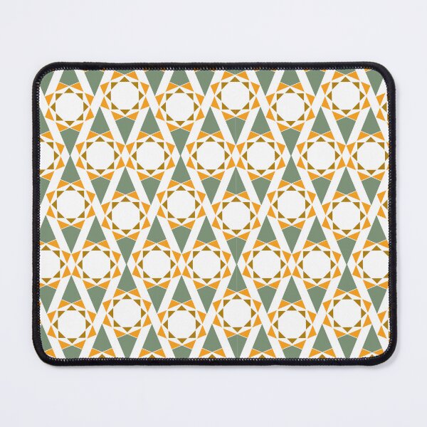 Item preview, Orange and Green Geometric Pattern Sarah Morris designed and sold by Salahuddin190.