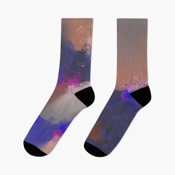 Item preview, Utopia - Blue Burnt Sienna Red-Violet Abstract designed and sold by Joey Santiago.