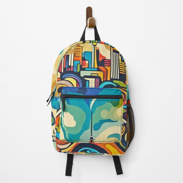 Item preview, Auckland New Zealand done in Orphism style giving priority to light and color.. designed and sold by CristalleLisa.