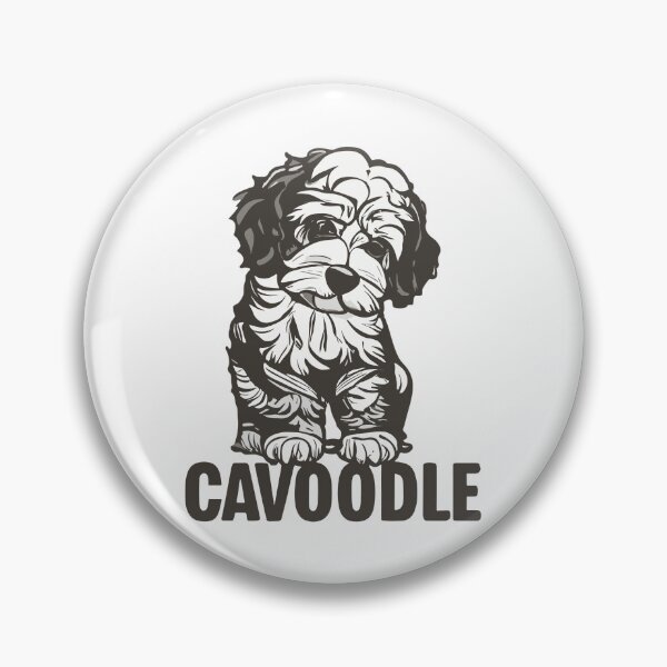 Item preview, dogs cavoodle black and white designed and sold by storefoxmix.