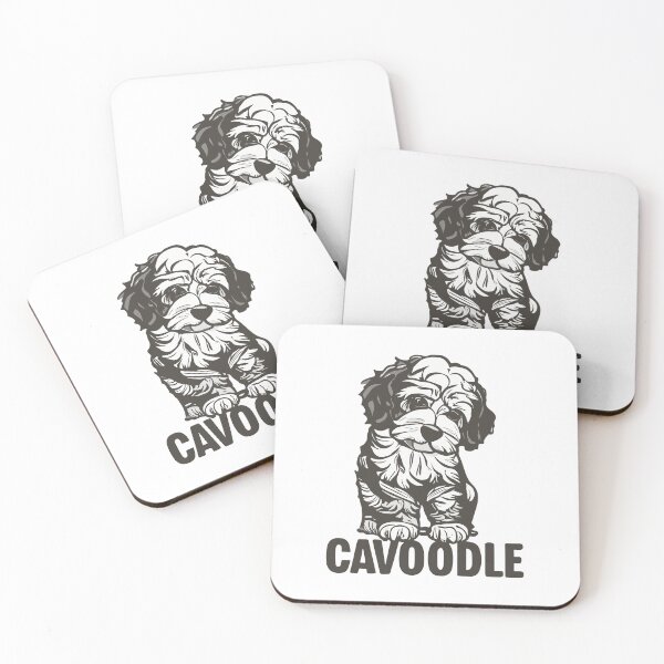 Item preview, dogs cavoodle black and white designed and sold by storefoxmix.