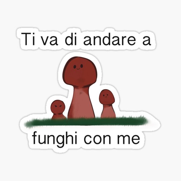 funghetti curiosi Sticker